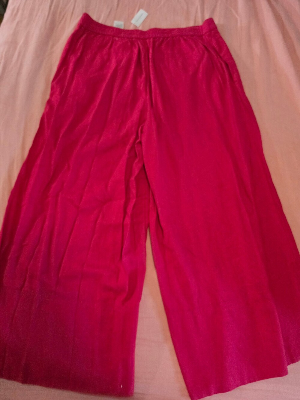 Banana Repiblic Nwt Size Large Red Linen Pant